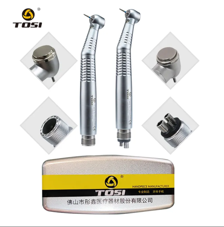 2/4 Holes TX-164A LED Push Button Torque Head Three Water Spray High Speed Air Turbine Handpiece